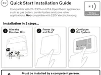 Honeywell T4R wireless thermostat manual extract